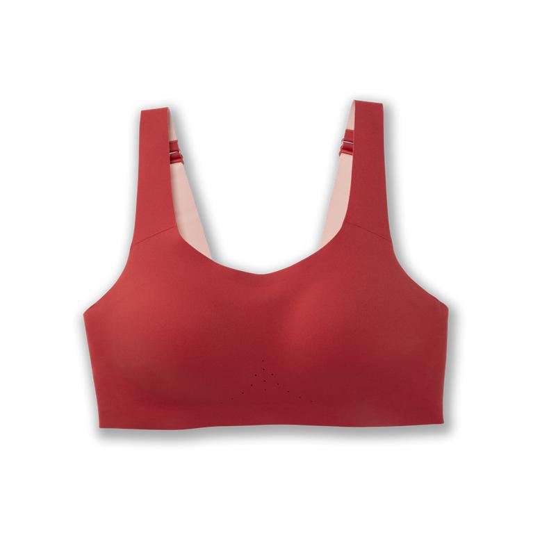 Brooks Dare Scoopback - Womens Running Bra - Rosewood (09524AJKT)